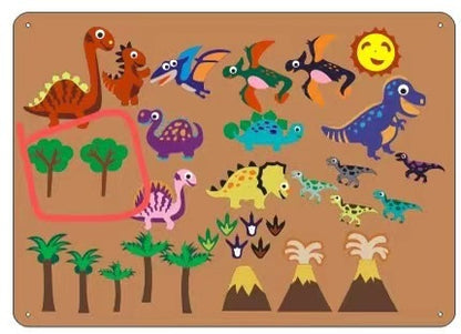 Çocuklar İçin Keçeli Öğretim Panosu