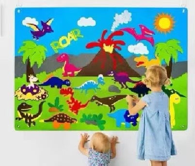 Çocuklar İçin Keçeli Öğretim Panosu