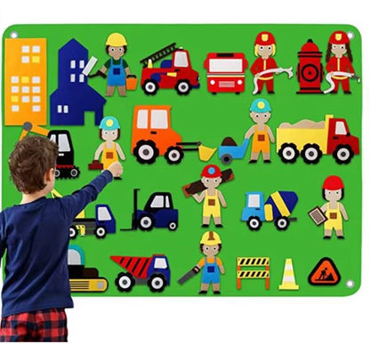 Çocuklar İçin Keçeli Öğretim Panosu