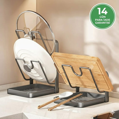 AgiliyA® Pro-Organize: Tencere Kapağı ve Kaşık Düzenleyici